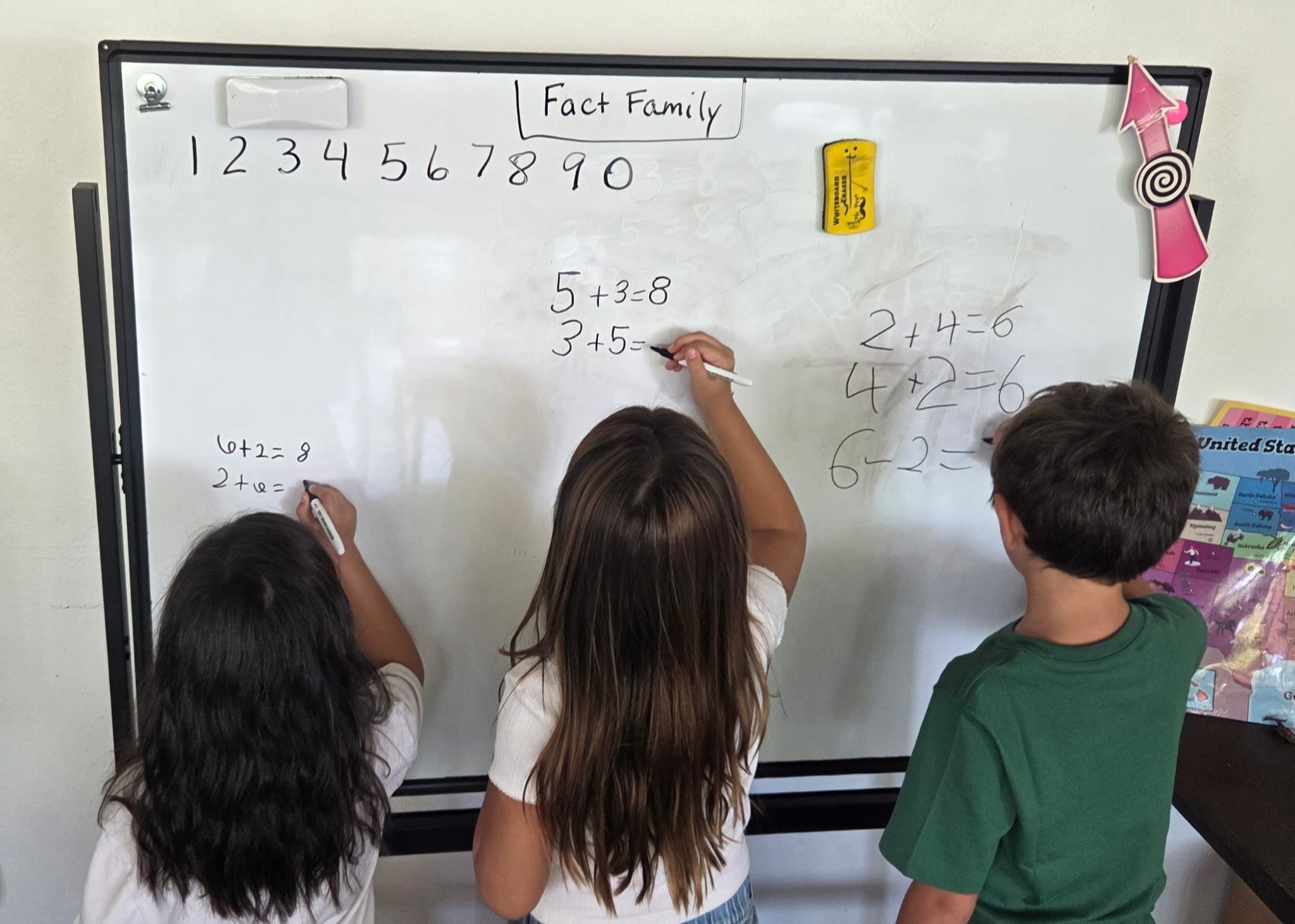 First Pres elementary students learning together during a classroom lesson